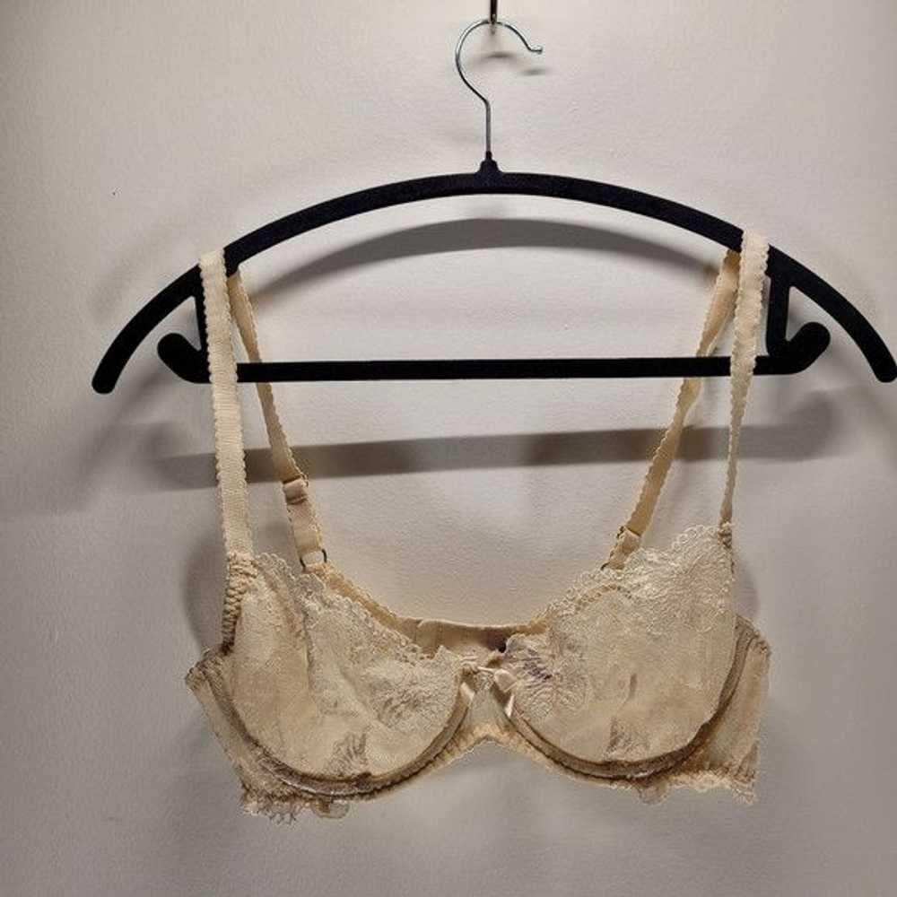 Vintage Agent Provocateur light cream lace bra - … - image 1