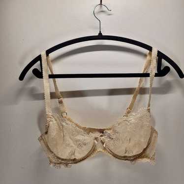 Vintage Agent Provocateur light cream lace bra - … - image 1