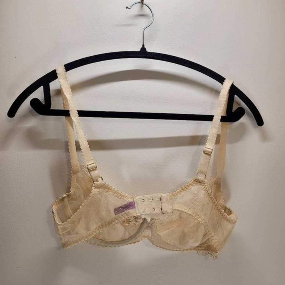 Vintage Agent Provocateur light cream lace bra - … - image 2