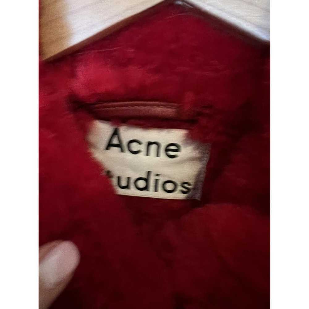 Acne Studios Velocite leather biker jacket - image 2