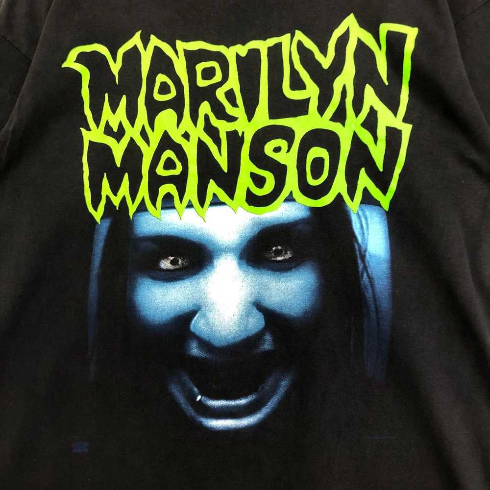 Band Tees × Marilyn Manson × Vintage *Rare!! Vint… - image 3