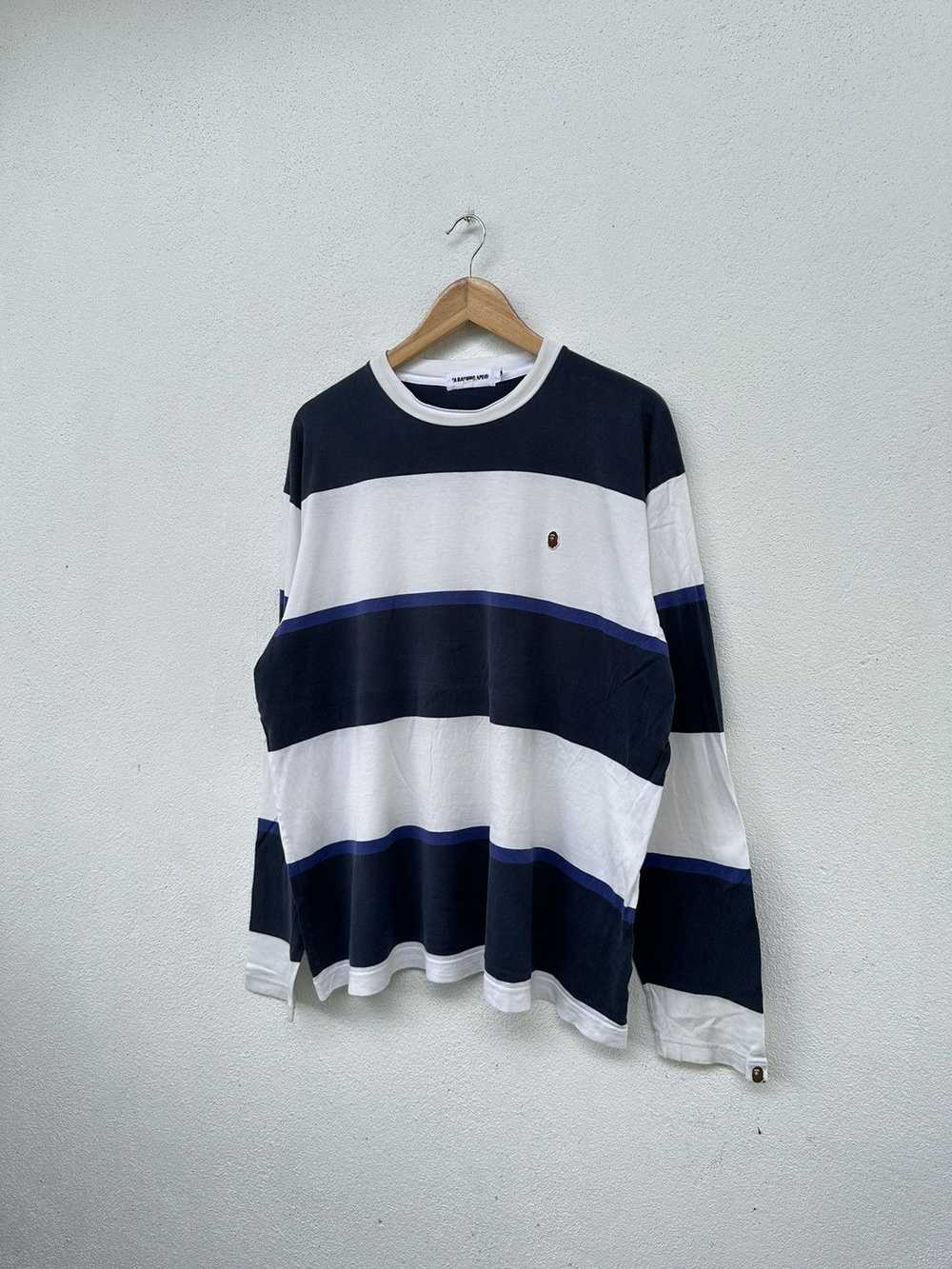 Bape × Nigo One Point Striped Long Sleeve Tee - image 3