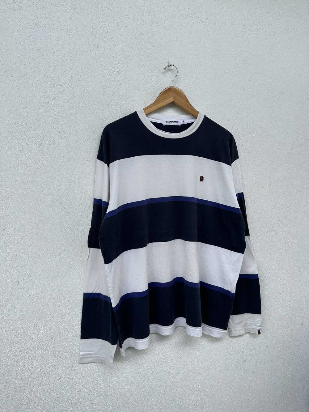 Bape × Nigo One Point Striped Long Sleeve Tee - image 4