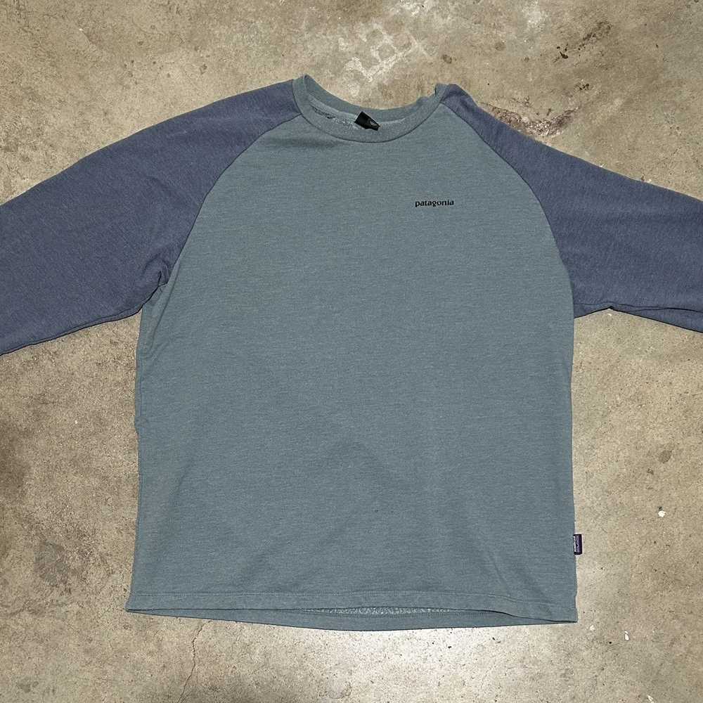 Patagonia Patagoina Grey and Blue long sleeve shi… - image 2