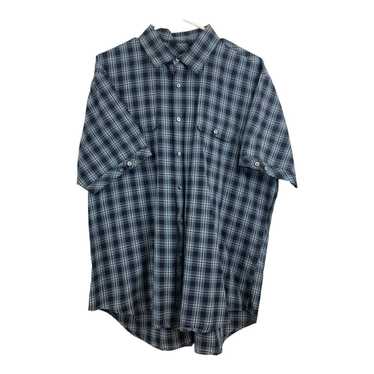 James Campbell James Campbell Blue Plaid Short Sle