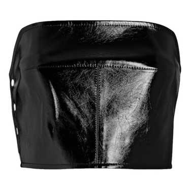 Aleksandre Akhalkatsishvili Vegan leather corset