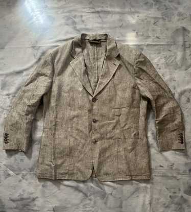 Loro Piana Loro Piana 100% Linen 3 Button Herringb