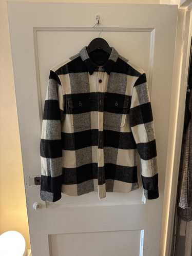 Allsaints AllSaints black and white flannel