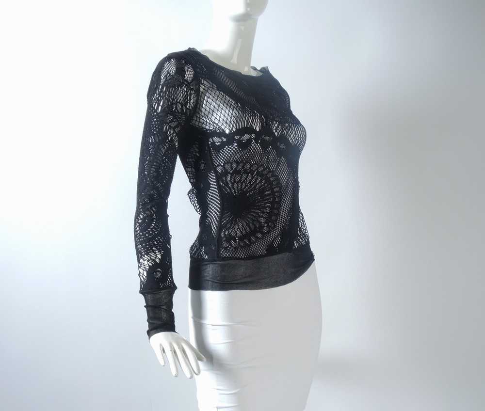 Jean Paul Gaultier o1smst1ft0424 Lace Long-Sleeve… - image 2