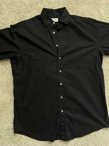 Acne Studios Button Up Oversized Shirt Black