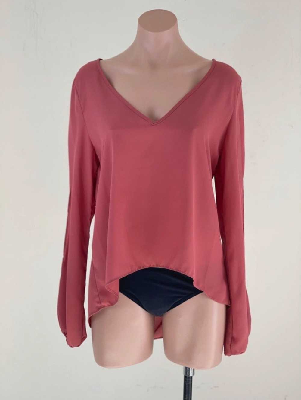 Other Cotton Candy LA Scoop Neck Blouse In Rose - image 2