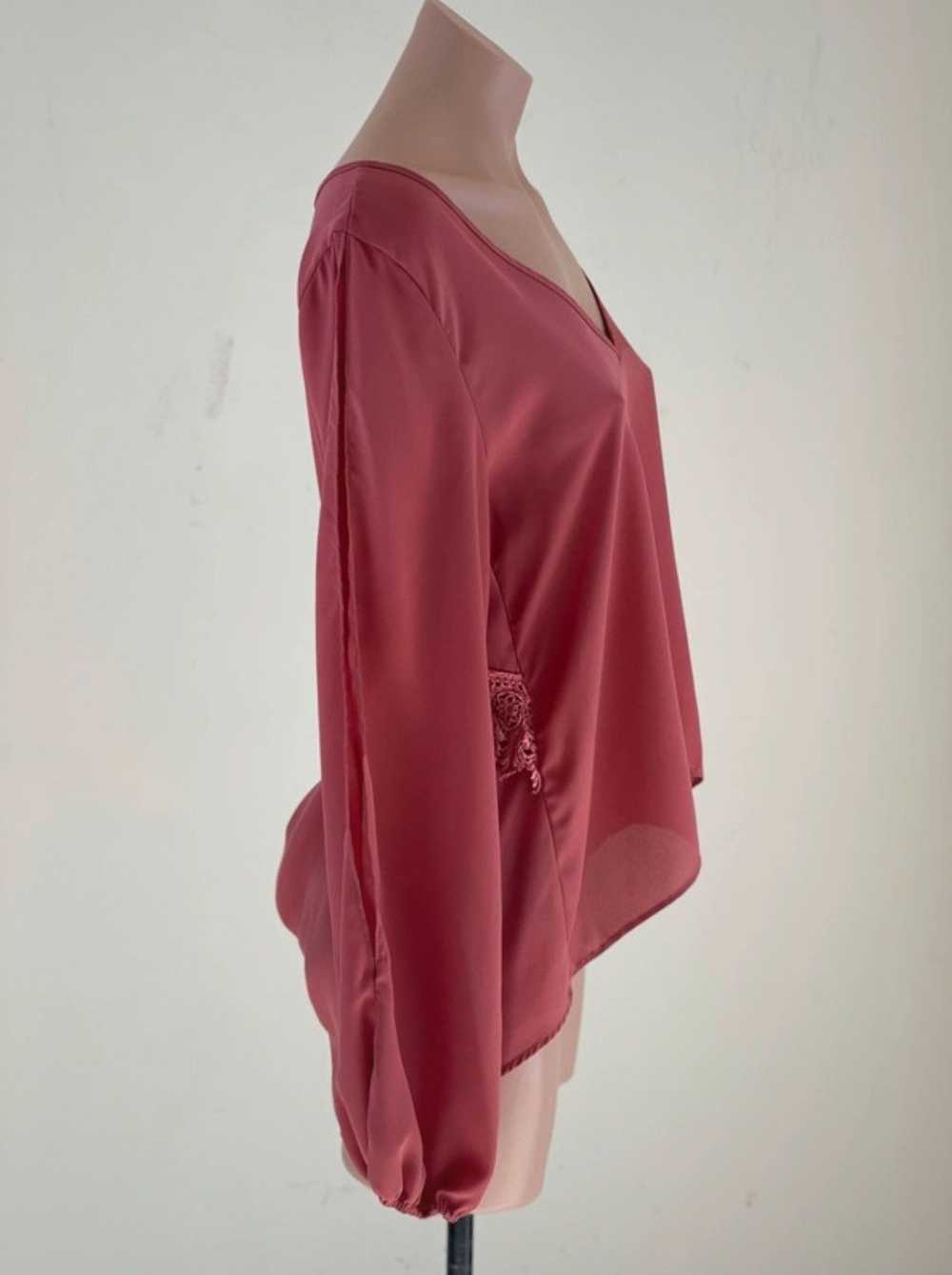 Other Cotton Candy LA Scoop Neck Blouse In Rose - image 3