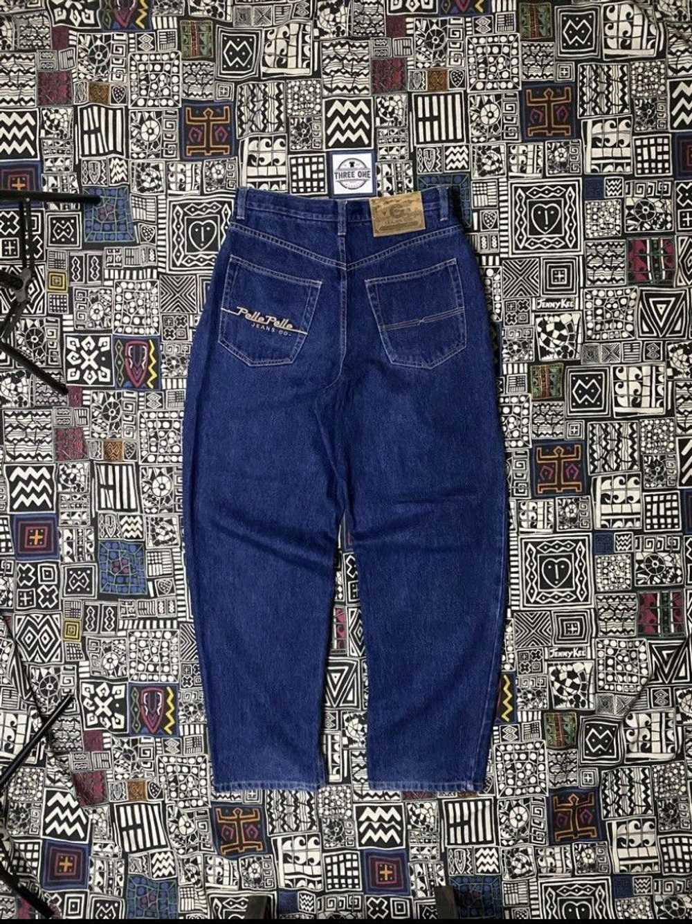 Pelle Pelle × Vintage PELLE PELLE BAGGY BLUE JEANS STYLE HIP HOP PANTS