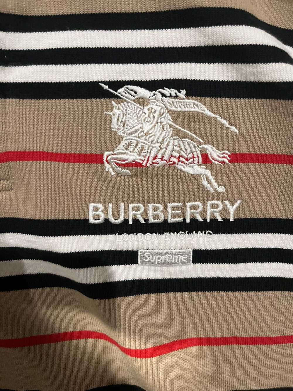 Burberry × Supreme Supreme Burberry beige rugby p… - image 3