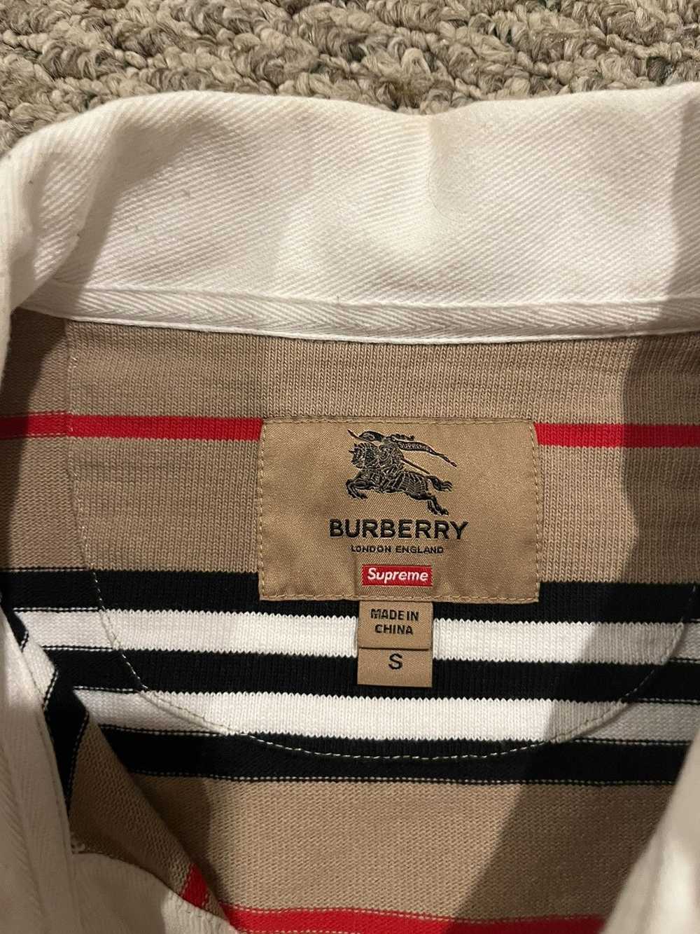 Burberry × Supreme Supreme Burberry beige rugby p… - image 4