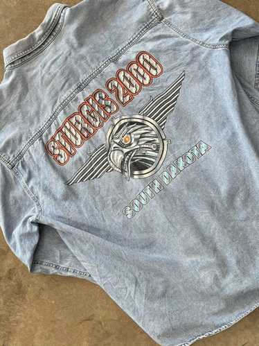 Vintage Vintage 2000 Sturgis Motorcycle Denim Butt