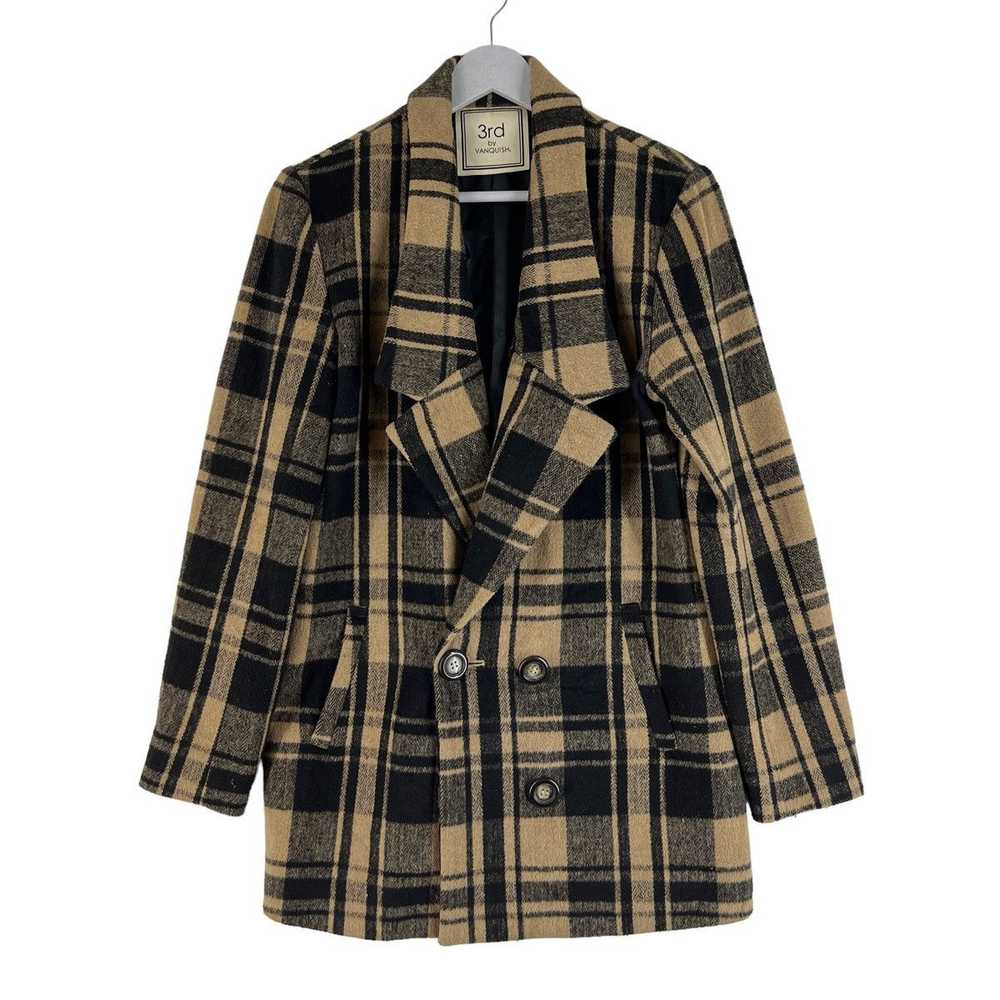 Vanquish 💥3rd VANQUISH WOOL PLAID COAT JACKET - image 3