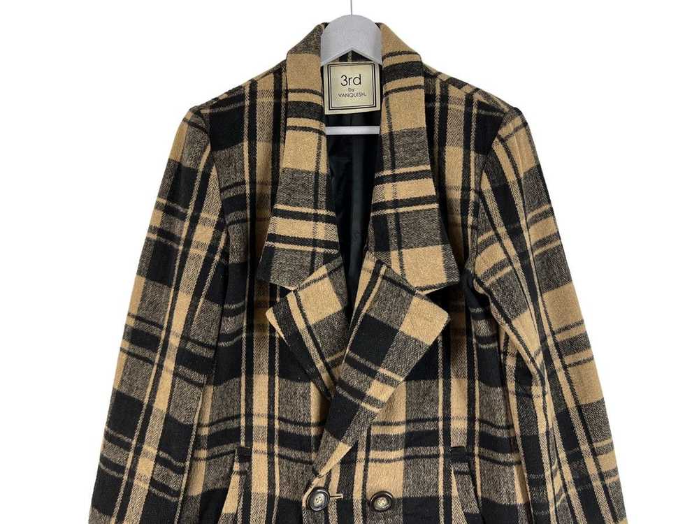 Vanquish 💥3rd VANQUISH WOOL PLAID COAT JACKET - image 4