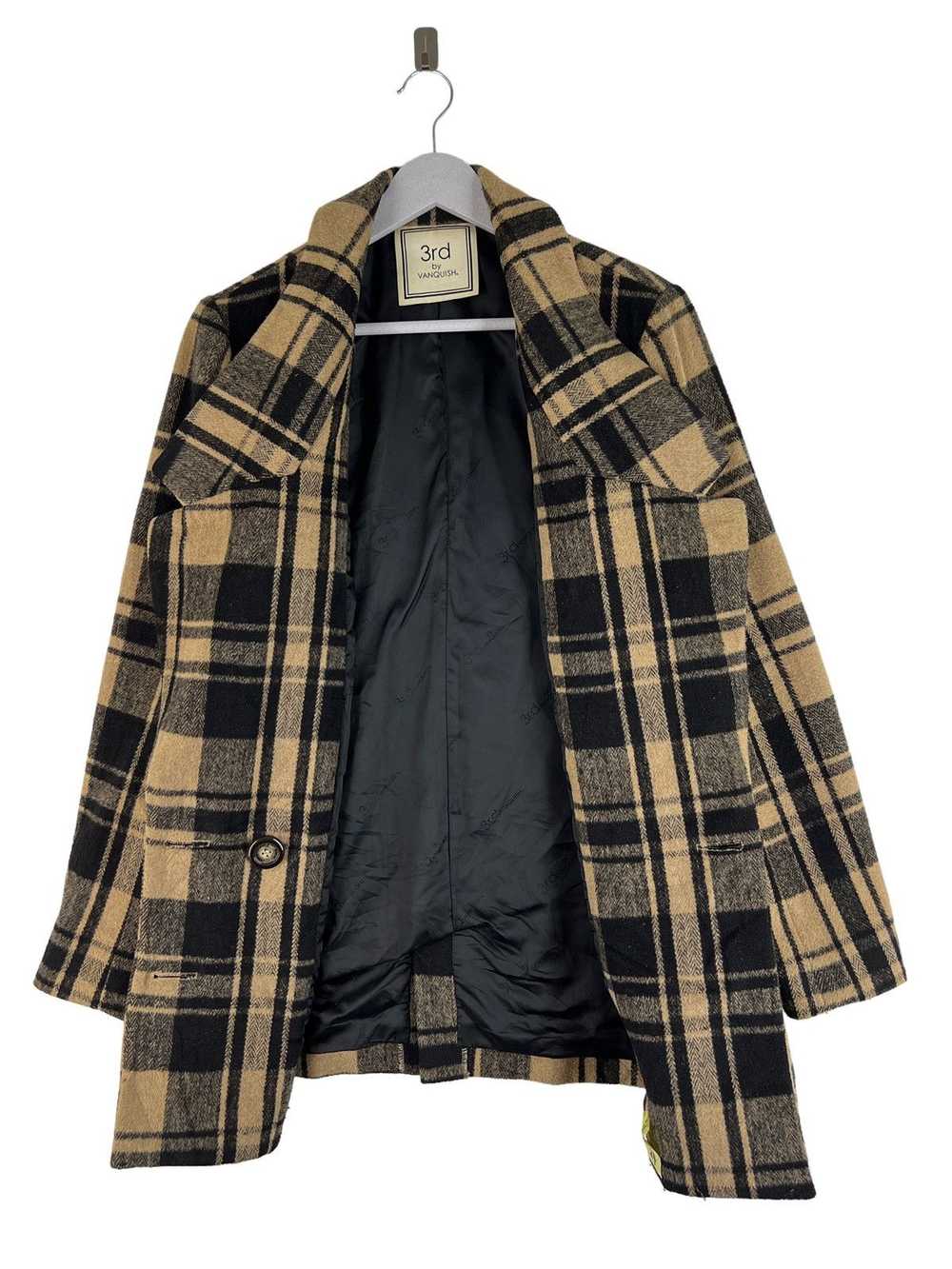 Vanquish 💥3rd VANQUISH WOOL PLAID COAT JACKET - image 6