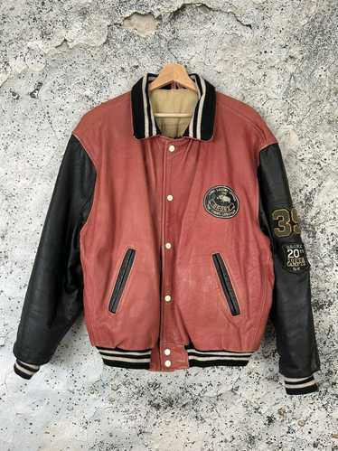 Genuine Leather × Vintage Vintage Bronx Bomber Gen