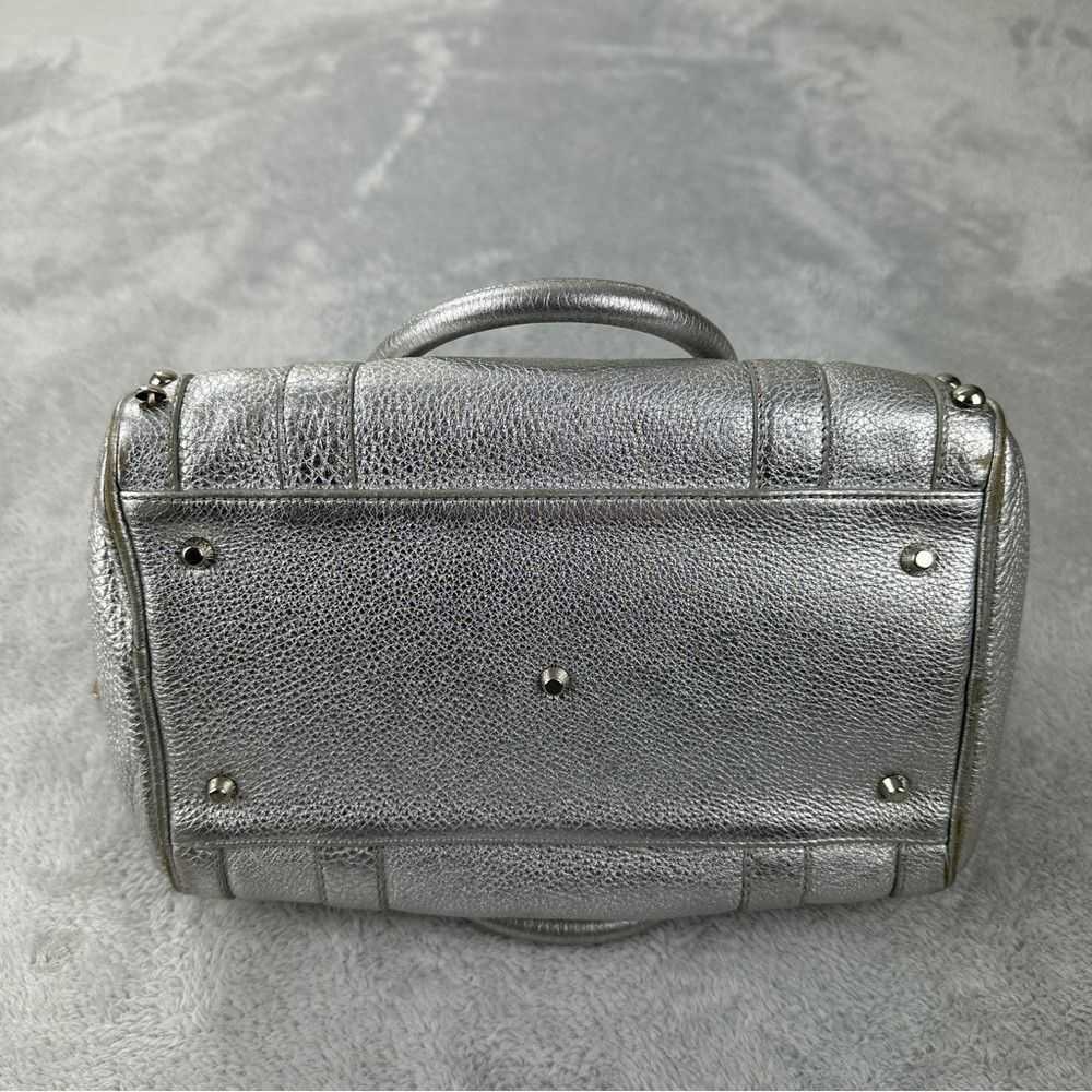 Versace Versace Vintage Metallic Silver Leather M… - image 9