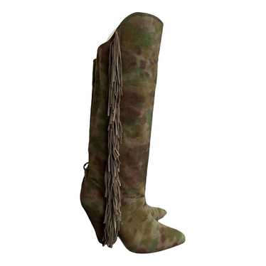 Isabel Marant Lokyo cloth cowboy boots - image 1