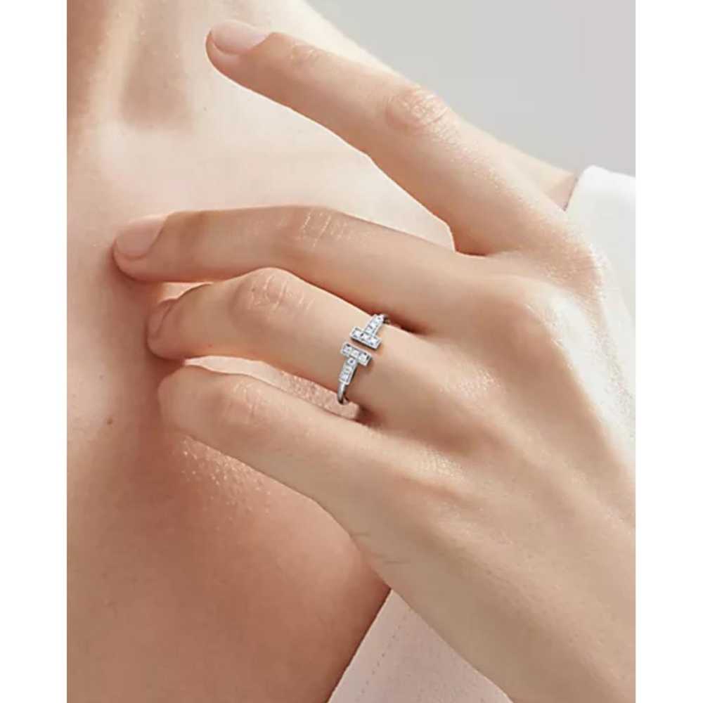 Tiffany & Co Tiffany T white gold ring - image 4