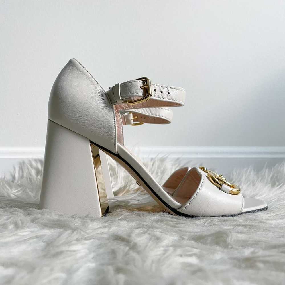 Gucci Marmont leather sandal - image 2