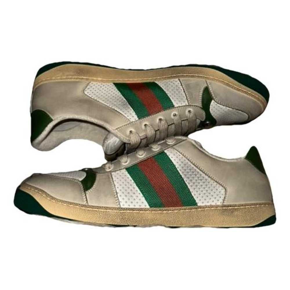 Gucci Screener leather low trainers - image 1