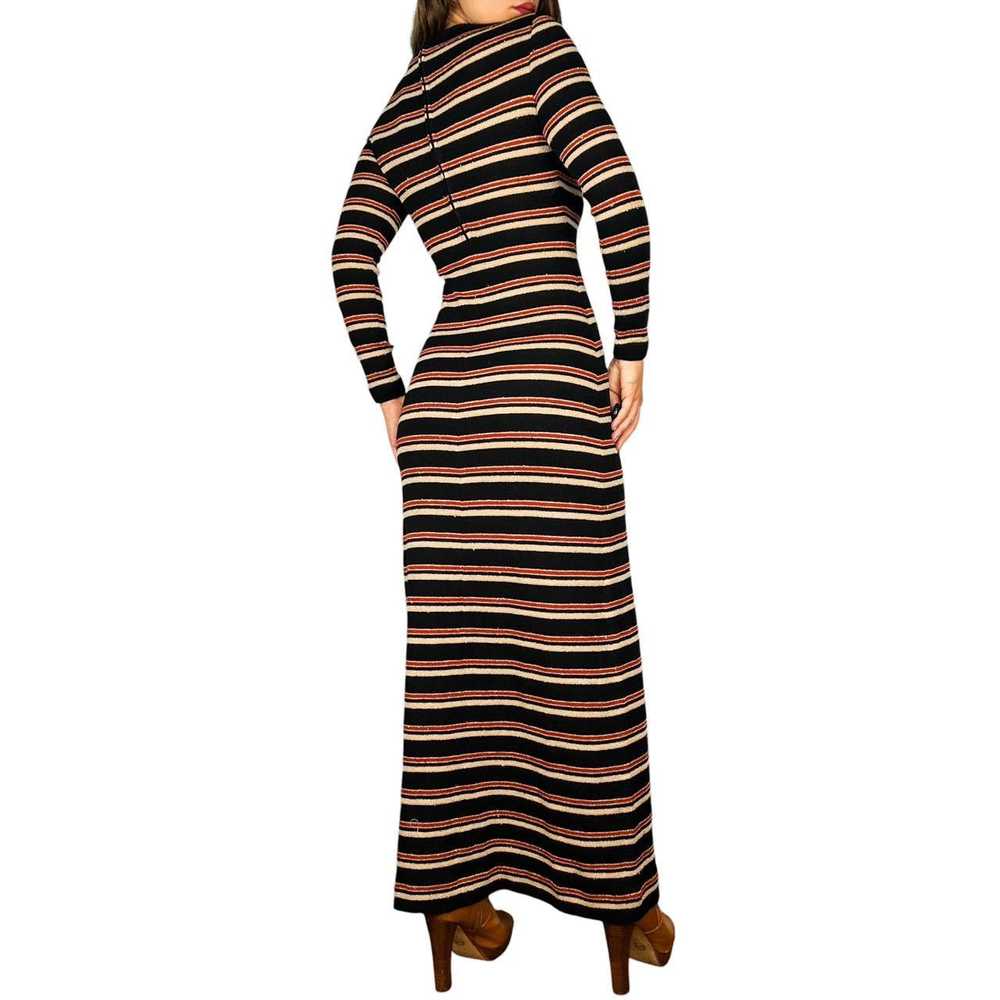 1970s Custom Cutout Knit Maxi (S/M) - image 4