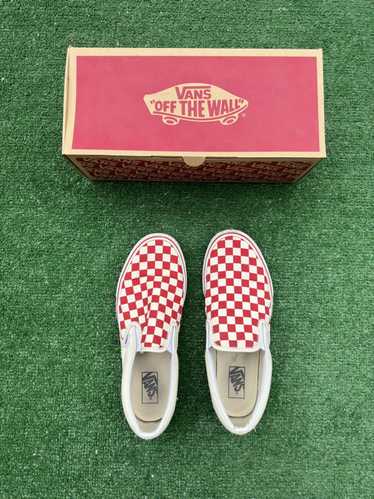 Vans Vans Classic Slip-on Red Checkered Pattern