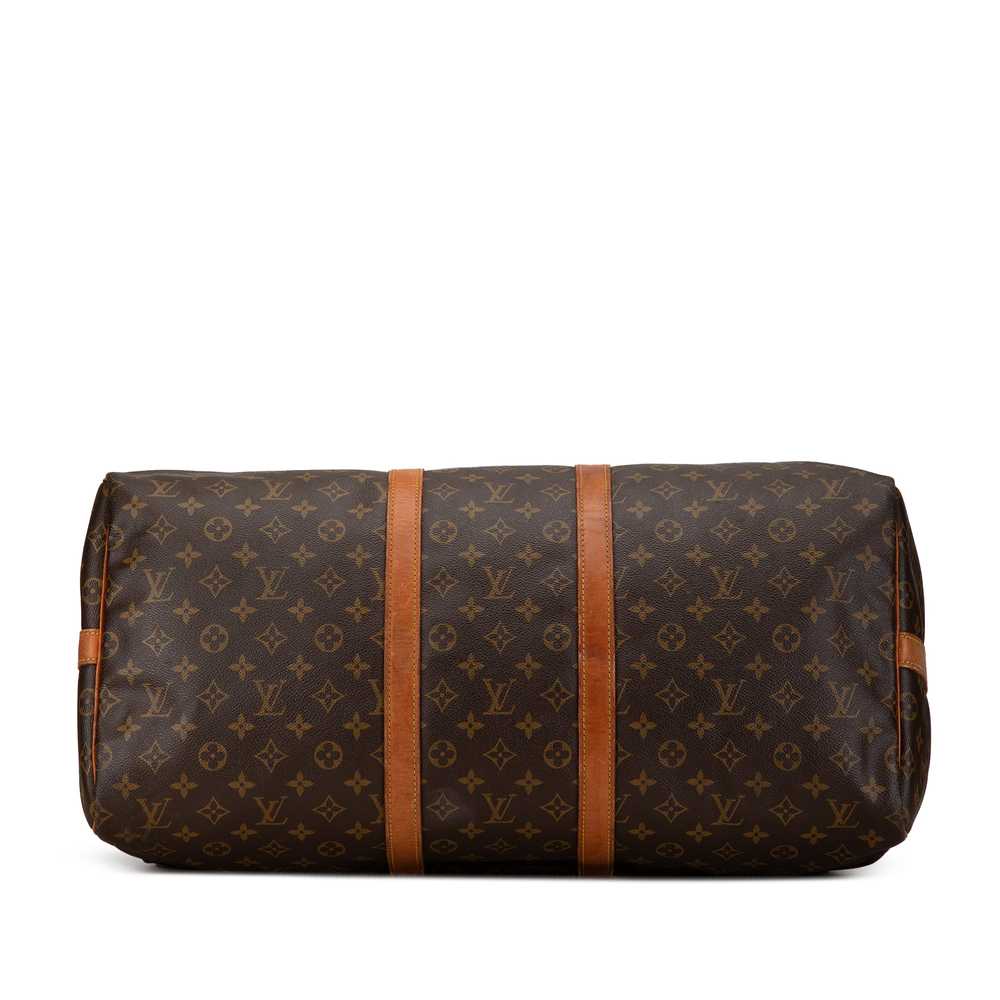 Brown Louis Vuitton Monogram Keepall Bandouliere … - image 3