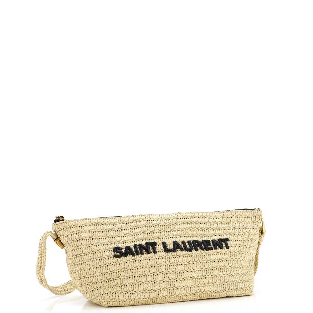 Saint Laurent Tuc Logo Crossbody Bag Woven Raffia - image 2