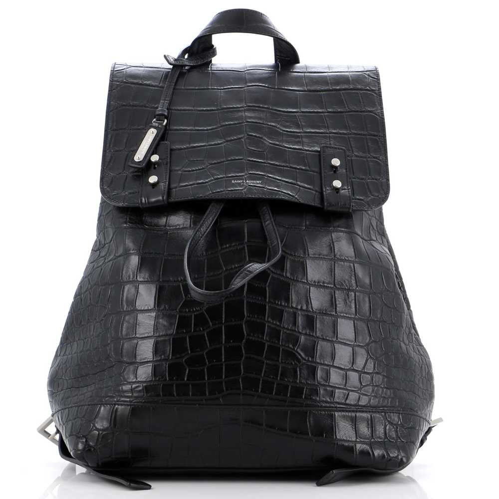 Saint Laurent Sac de Jour Backpack Crocodile Embo… - image 1