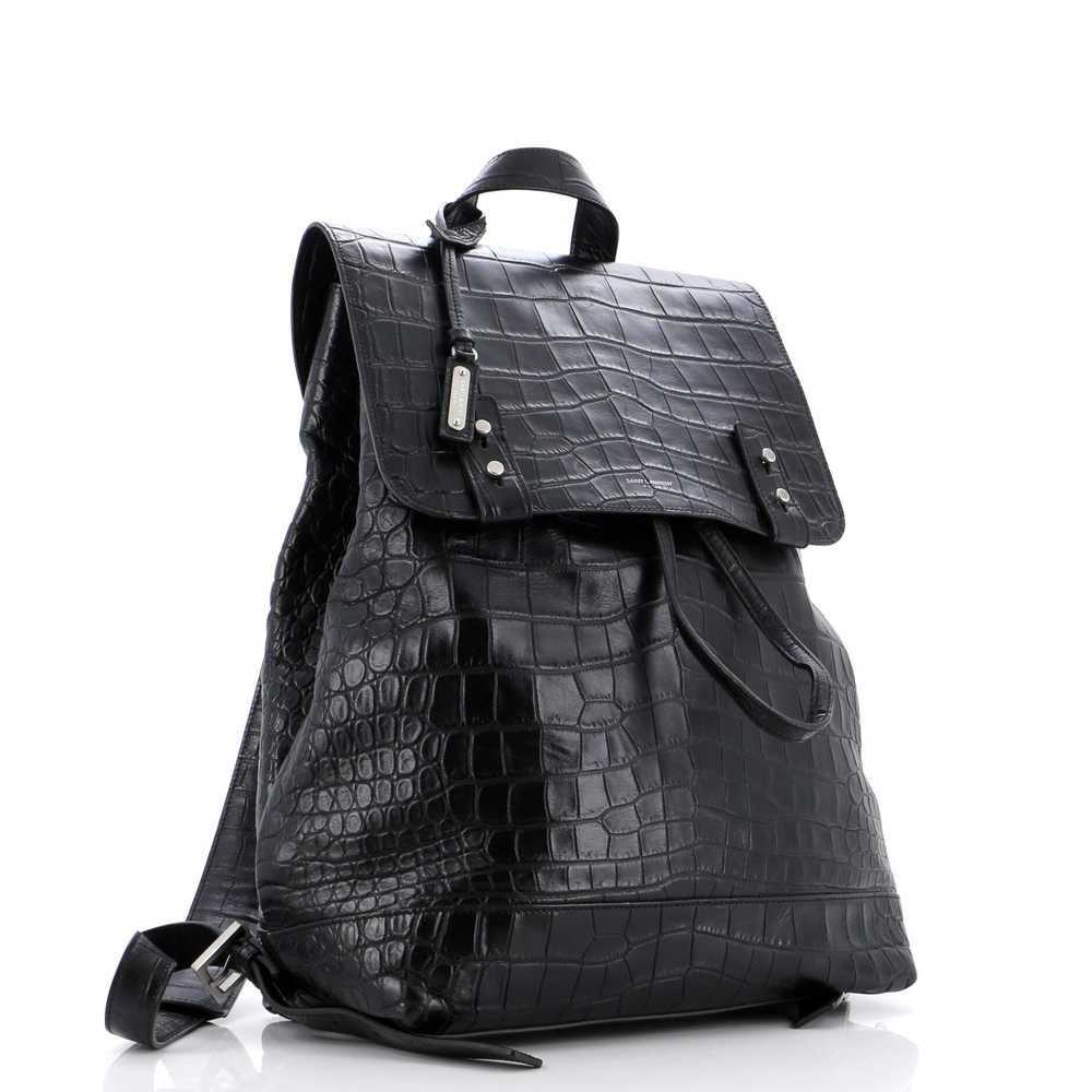 Saint Laurent Sac de Jour Backpack Crocodile Embo… - image 2