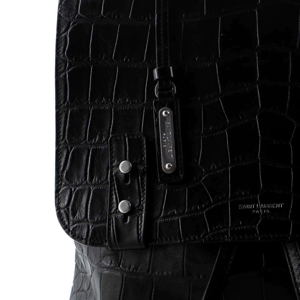 Saint Laurent Sac de Jour Backpack Crocodile Embo… - image 6