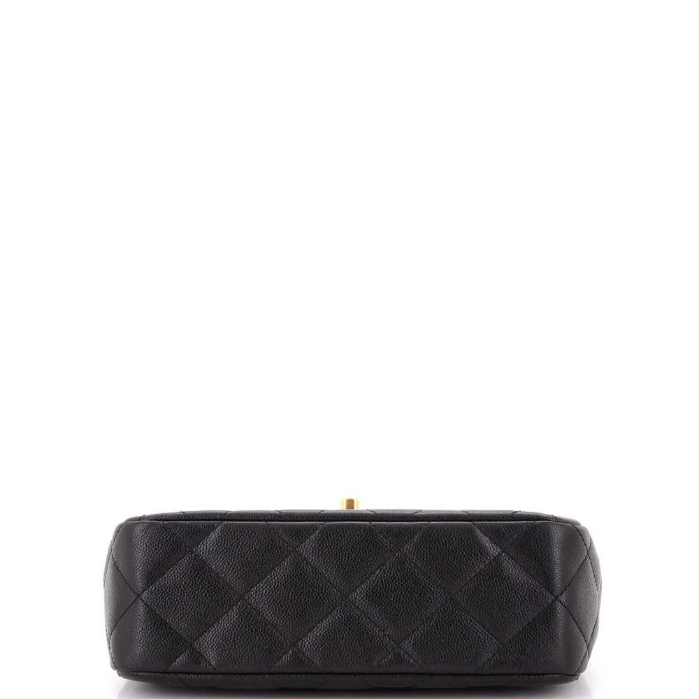 CHANEL Sweet Heart Chain Flap Bag Quilted Caviar … - image 5