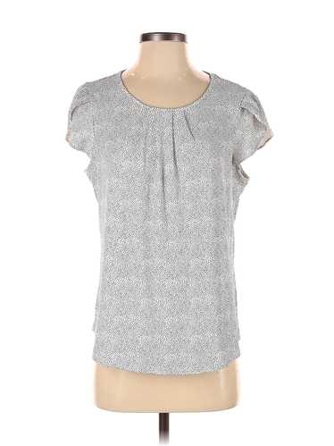 Adrianna Papell Women Silver Short Sleeve Blouse S