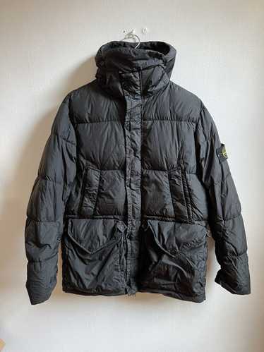 Stone Island Crinkle Reps Down Hooded Coat