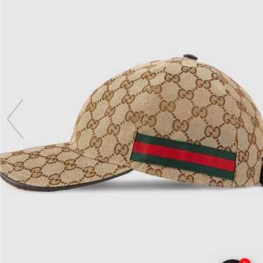 Gucci GGパターン ベージュキャップ 美品 GUCCI GGパターン キャップ ベージュ