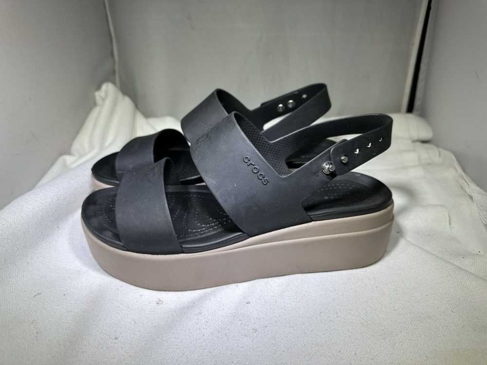 Crocs Crocs Brooklyn Low Wedge Sandals Black Comf… - image 1