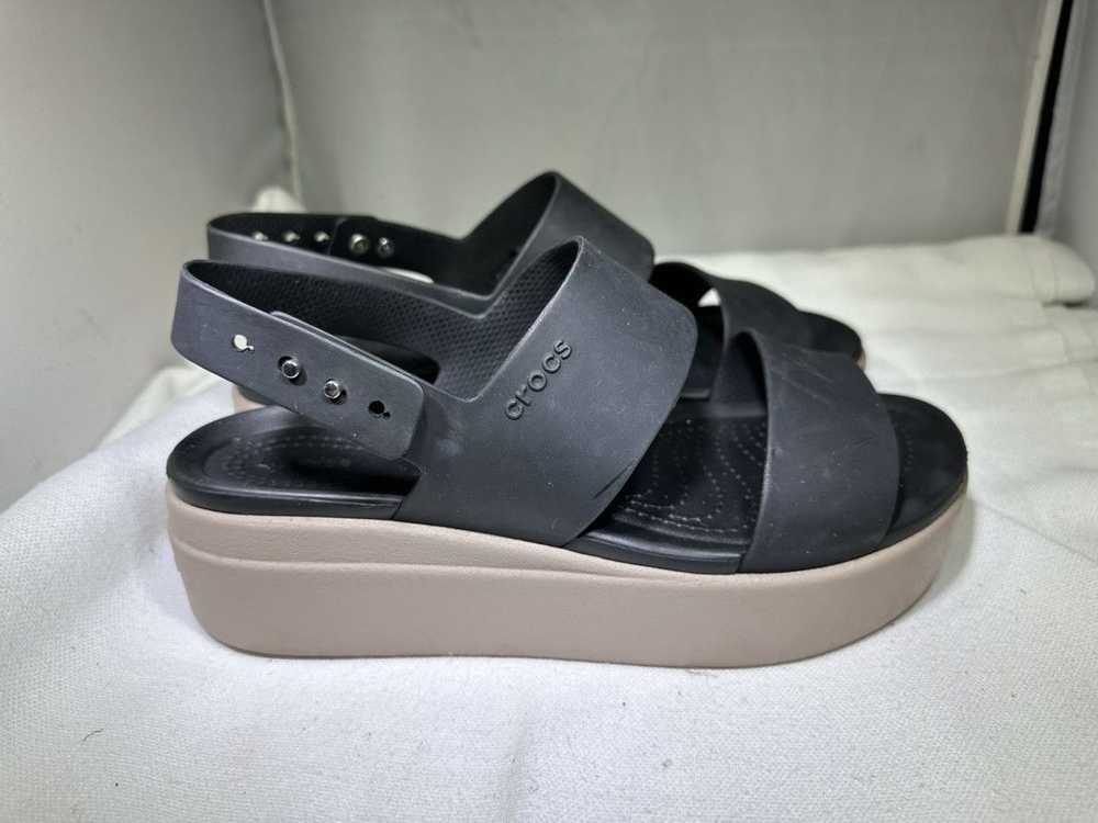 Crocs Crocs Brooklyn Low Wedge Sandals Black Comf… - image 3