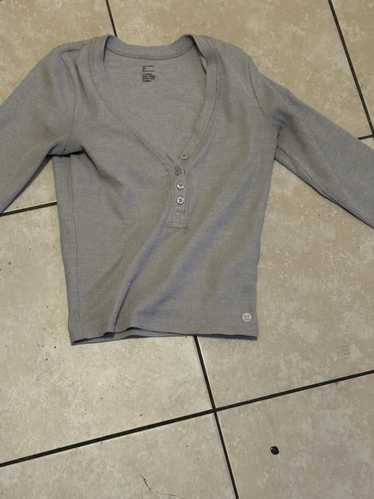 Hollister gray button up