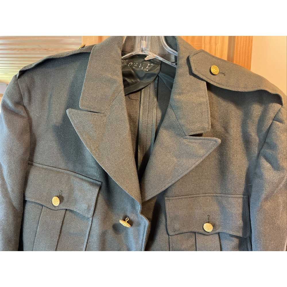 Vintage US Army Class A 1956 Men 40L Olive Green … - image 4