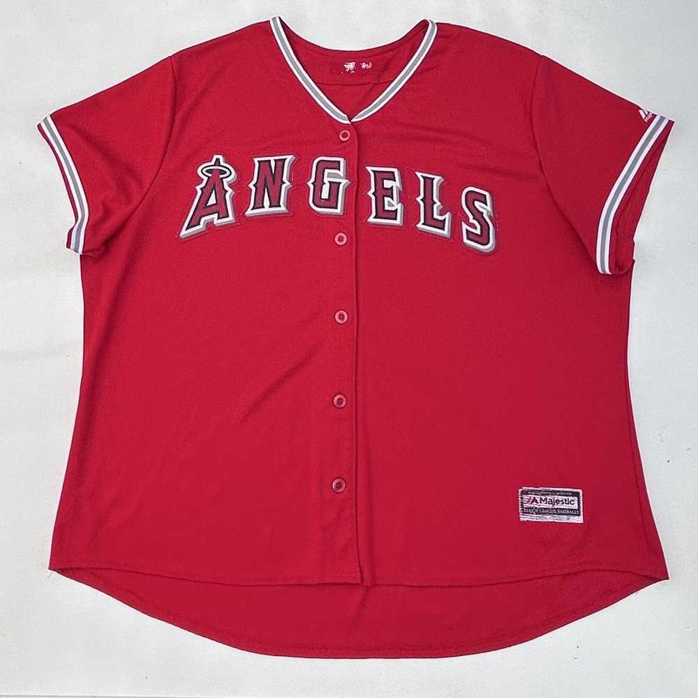 Majestic Majestic Cool Base Los Angeles Angels Je… - image 1