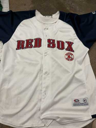 MLB boston red sox blue and white baseball jersey… - image 1