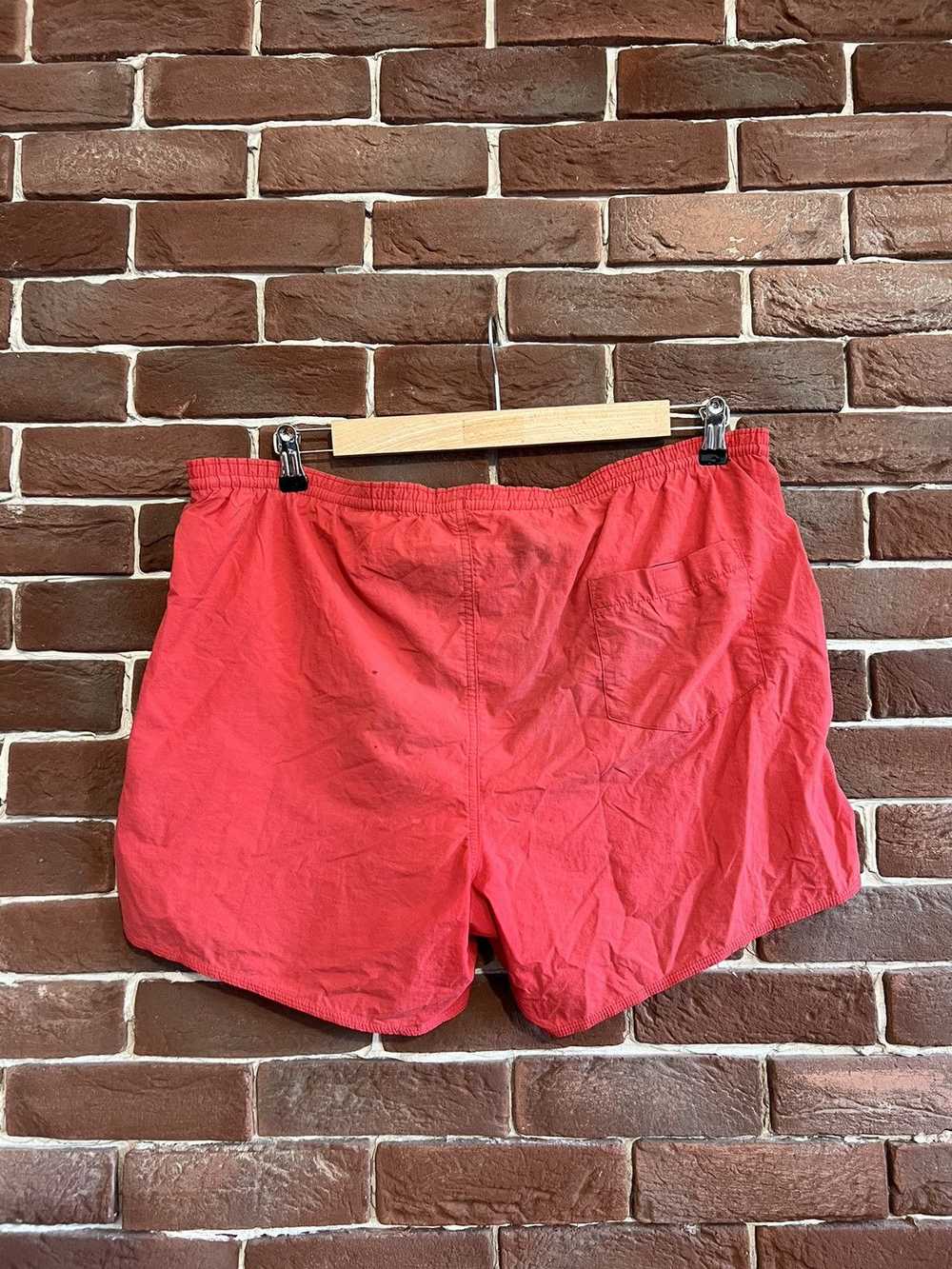 Nike Vintage 90s Swoosh Shorts Rare Red Red Stree… - image 2