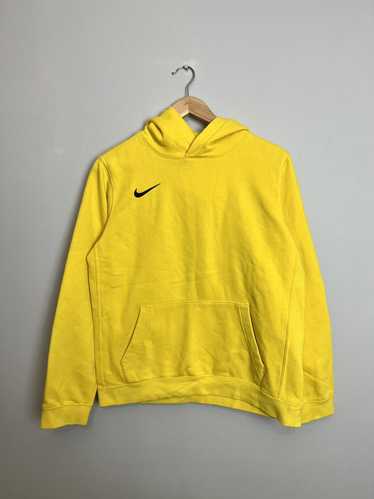 Nike Vintage Y2k 00s Rare Yellow Black Logo Swoos… - image 1