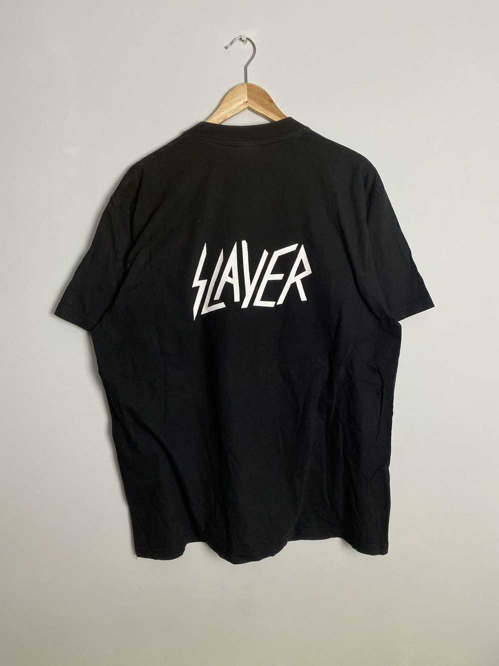 Vintage 90s Slayer Thrash Metal Band Tshirt L/XL - image 2