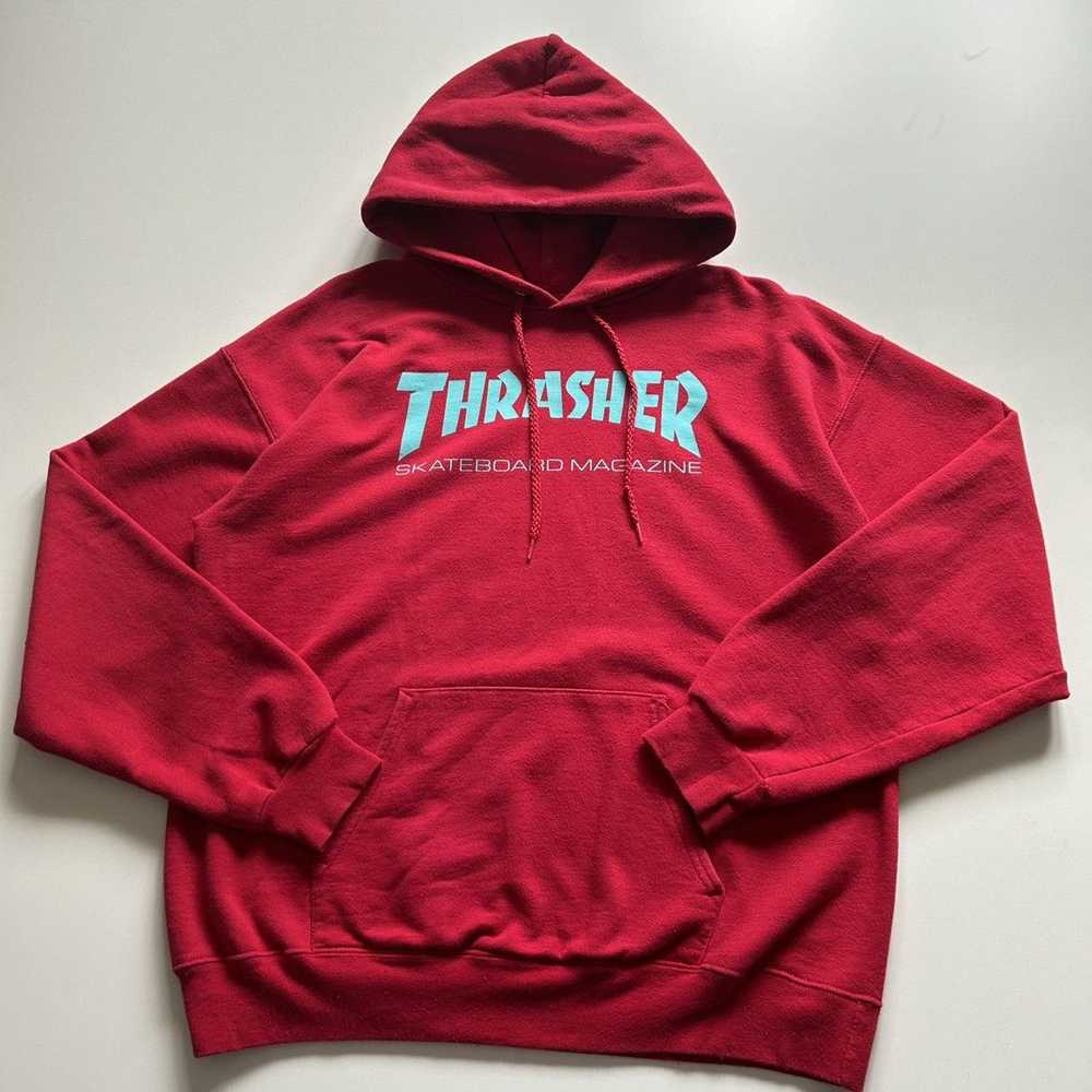 Vintage 2000s Thrasher Magazine Graphic Hoodie Me… - image 1